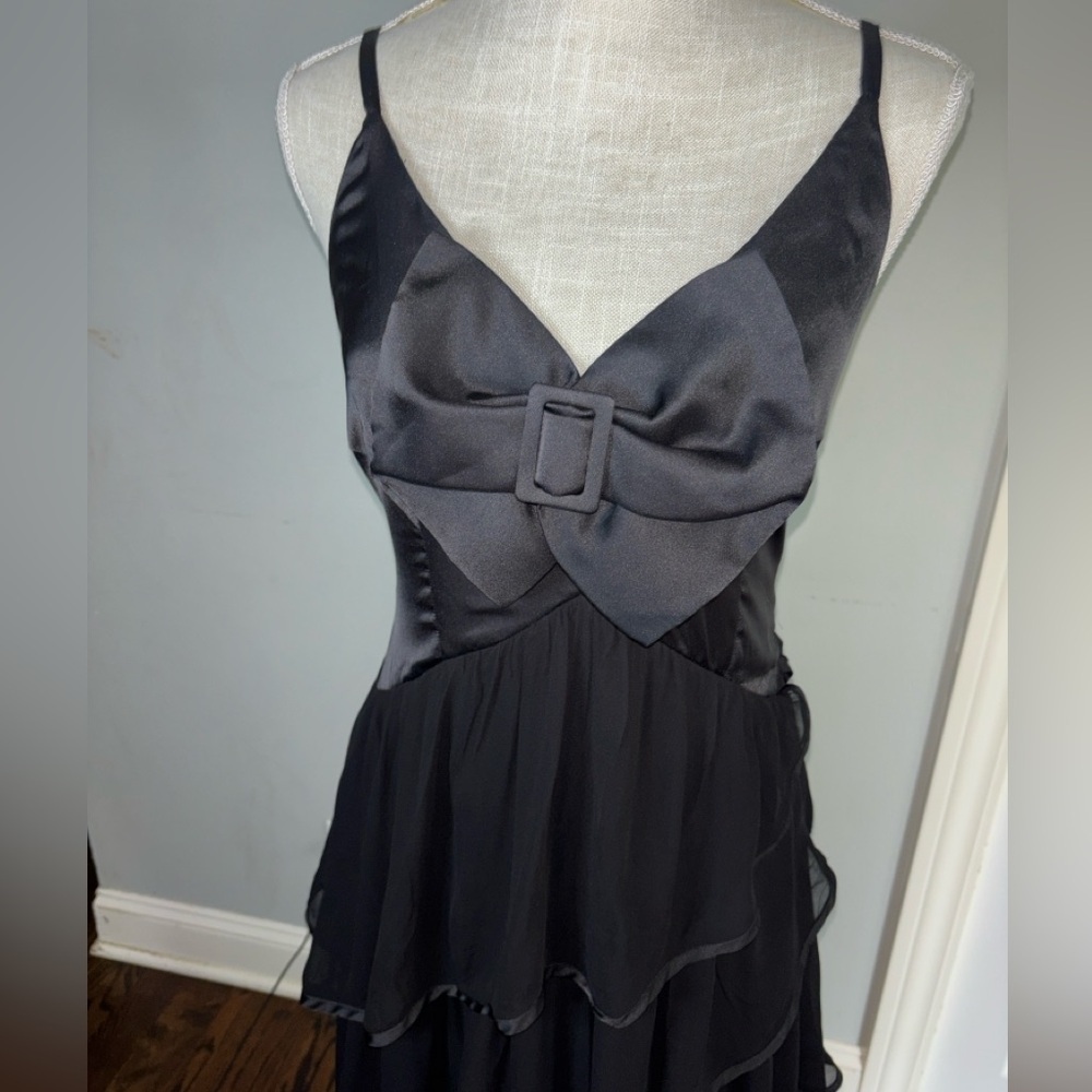 BHLDN Black High Low Ruffle Dress - Picture 5 of 10